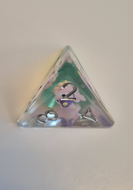 TTA-7D-Unicorn D4 Mystic Unicorn 7-Piece Polydice Set D4 dice