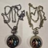 D&D Dice Pendant - 7-Piece Metal Dice Set - Dragon YingYang