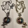 D&D Dice Pendant - 7-Piece Metal Dice Set - Dragon YingYang