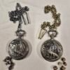 D&D Dice Pendant - 7-Piece Metal Dice Set - Dragon Lord