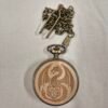 D&D Wood Dragon Dice Pendant - 7-Piece Metal Dice Set