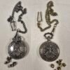 D&D Dice Pendant - 7-Piece Metal Dice Set - Druid