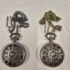 D&D Dice Pendant - 7-Piece Metal Dice Set - Steampunk